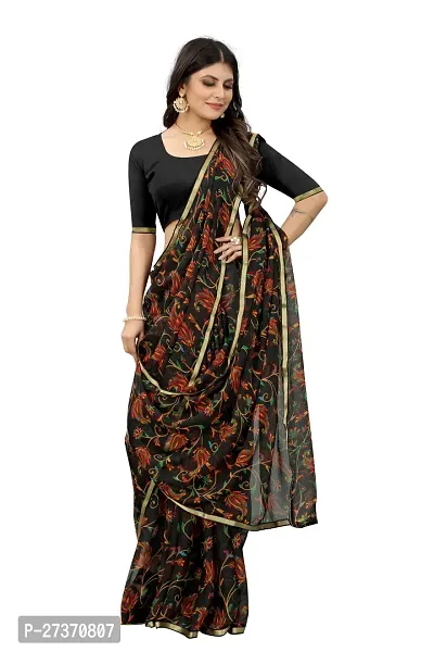 Daily Wear Printed Chiffon Saree For Women-thumb2