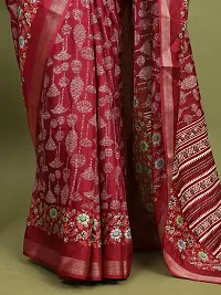 Classic Art Silk Saree with Blouse piece For Women-thumb2