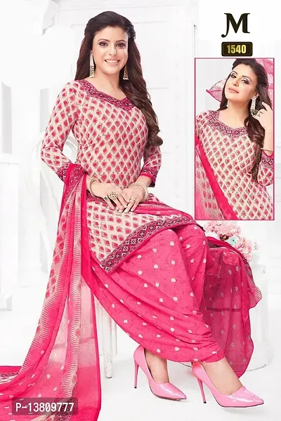 Casual Wear Women Dress Material And Salwar Suit Sets For Women  Girl Printed-Type( Unstitched )-thumb0