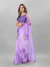 Digital Print Bollywood Organza Saree For Women-thumb1