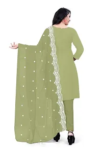 Georgette Dress Material For Women With Embroidered Work And Inner-thumb2