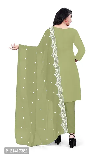 Georgette Dress Material For Women With Embroidered Work And Inner-thumb3