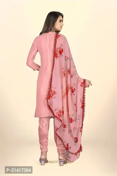 Georgette Dress Material For Women With Embroidered Work And Inner-thumb2