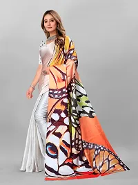 Digital Print, Printed Bollywood Silk Blend, Crepe Saree For Women-thumb1