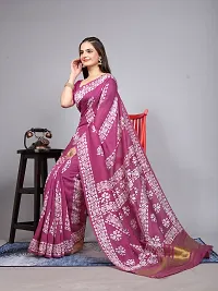 Classic Cotton Printed Saree with Blouse piece-thumb3