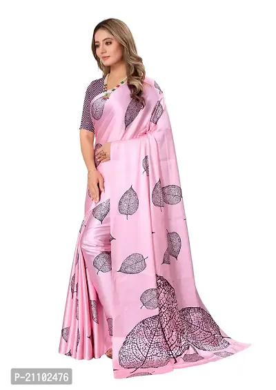 Digital Print, Printed Bollywood Silk Blend, Crepe Saree For Women-thumb4