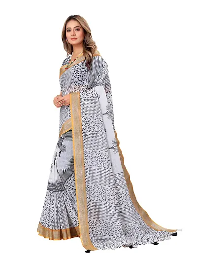 Yellow & Grey Coloured Beautiful Hand Block printed Women Daily/Party –  Royskart