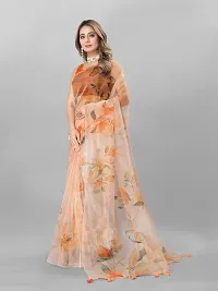 Digital Print Bollywood Organza Saree For Women-thumb2