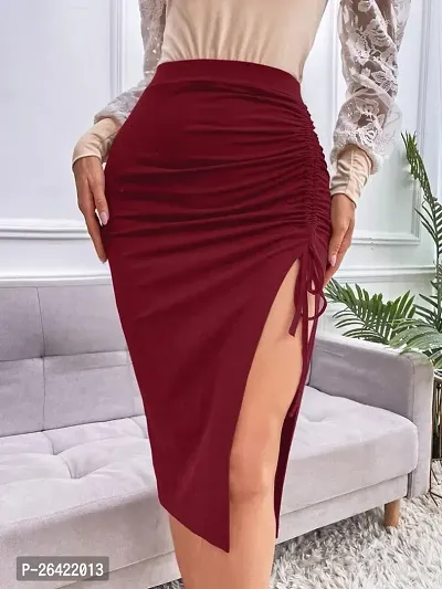 Classic Polyester Skirt for Women-thumb0