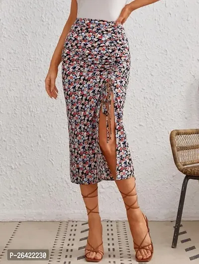 Classic Polyester Skirt for Women-thumb0