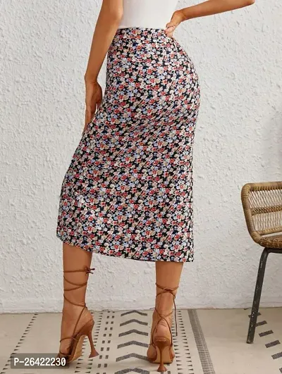 Classic Polyester Skirt for Women-thumb4