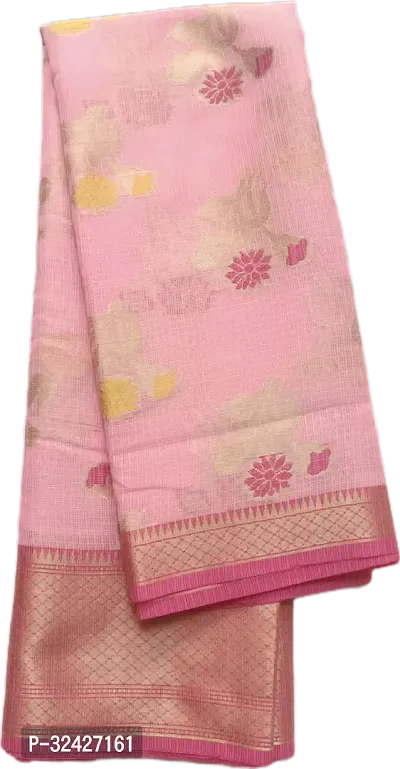 Elegant Cotton Silk Bhagalpuri Saree With Blouse Piece-thumb0