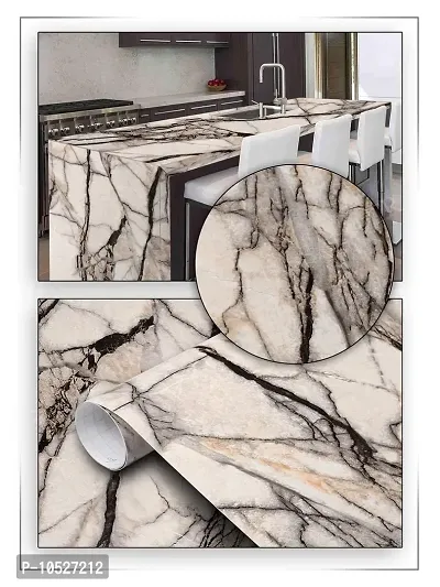 Fusion Graphix Self Adhesive Granite Look Marble Vinyl Self Adhesive Counter Top Peel and Stick Door Wardrobe Desktop PVC Wall Papers Wall Decal Marbel-8 24x150 Inch-thumb3