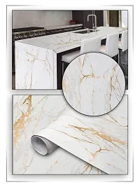 Fusion Graphix Self Adhesive Granite Look Marble Vinyl Self Adhesive Counter Top Peel and Stick Door Wardrobe Desktop PVC Wall Papers Wall Decal (Marbel-9) 12x36 Inch-thumb2