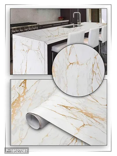 Fusion Graphix Self Adhesive Granite Look Marble Vinyl Self Adhesive Counter Top Peel and Stick Door Wardrobe Desktop PVC Wall Papers Wall Decal (Marbel-9) 12x36 Inch-thumb3