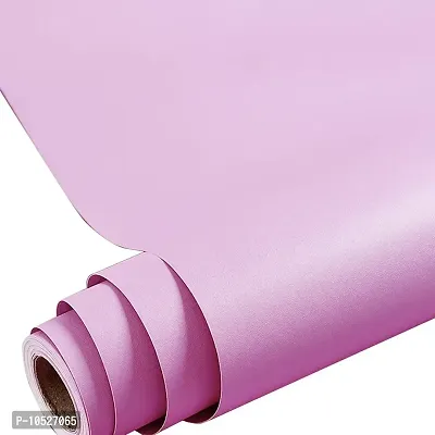 Fusion Graphix PVC Vinyl Contact Paper Decorative Self Adhesive Shelf Liner Waterproof Removable Peel and Stick Wallpaper (Matt Pink, 12x200 inch)-thumb0