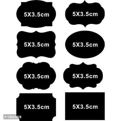 Fusion Graphix 80 Pieces Fancy Chalkboard Blackboard Chalk Board Stickers Decals Craft Kitchen Jar Labels Bottle Stickers 5cmx3.5cm J-001-thumb5