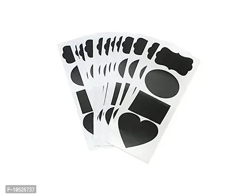 Fusion PVC Jars Labels (Black, 96 Pieces)