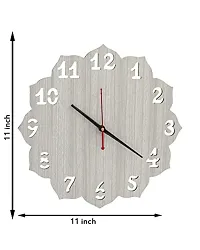 GLOBAL MALL Wooden Wall Clocks Non-Ticking 12 Inch Silent Quartz Battery Operated Home/Kitchen/Office/School Clock Easy to Read by Global MALL-172-thumb3