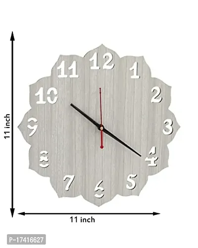 GLOBAL MALL Wooden Wall Clocks Non-Ticking 12 Inch Silent Quartz Battery Operated Home/Kitchen/Office/School Clock Easy to Read by Global MALL-172-thumb4
