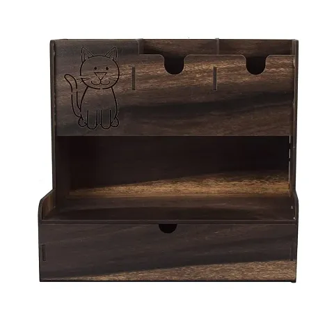 GLOBAL MALL MDF Wooden Storage Shelf for Table top|Living Room|Bedroom|Kitchen Storage| Wall Decoration| Home Decoration| Kids Shelf By GLOBAL MALL ( SHELF 488 )