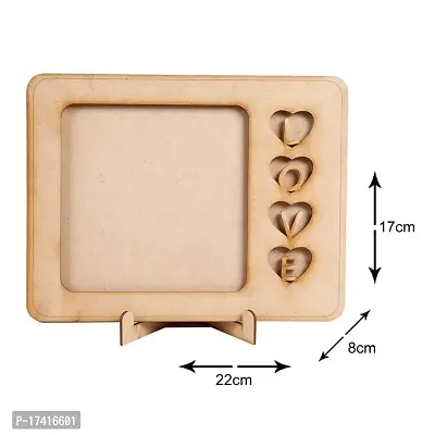 GLOBAL MALL Wooden Stylish Photo Table Top Frame with 1 Photo Personalized Best Gift for Love, Valentine Day, Anniversary. (By GLOBAL MALL Frame 381 )-thumb5