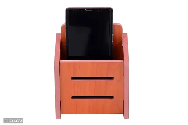 GLOBAL MALL Handmade Wooden Wall Mounted Mobile Stand, Holder for Mobile Phone with Charging Slot by GLOBAL MALL ( MS 33 )-thumb0