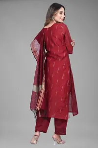 Stylish Fancy Designer Cotton Silk Kurta With Bottom Wear And Dupatta Set For Women-thumb2