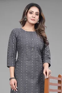 Stylish Fancy Designer Khadi Cotton Kurta For Women-thumb3