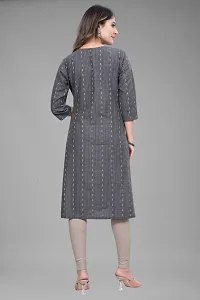 Stylish Fancy Designer Khadi Cotton Kurta For Women-thumb2