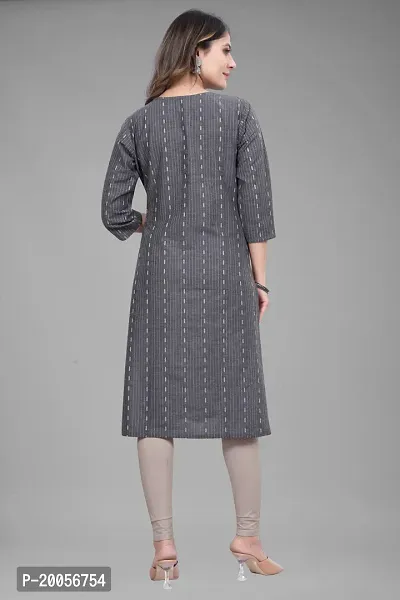 Stylish Fancy Designer Khadi Cotton Kurta For Women-thumb3