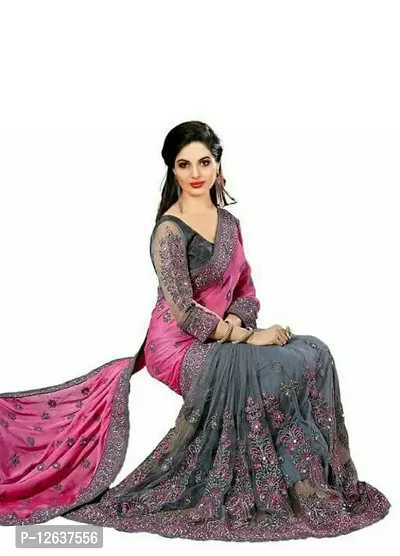 Banita Alluring Art Silk Embroidered Sarees With Blouse Piece-thumb0