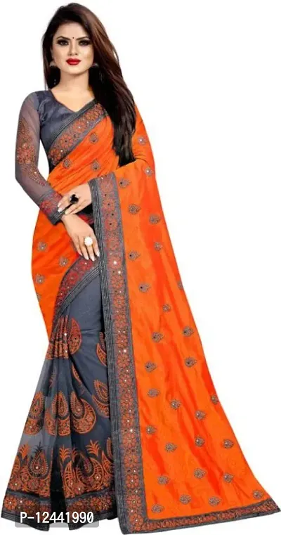 Classic Art Silk Embroidered Saree With Blouse Piece