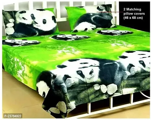 Fancy Polycotton Printed Bedsheet with 2 Pillow Covers