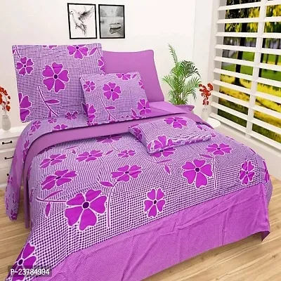 Fancy Polycotton Printed Bedsheet with 2 Pillow Covers