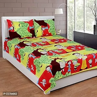 Fancy Polycotton Printed Bedsheet with 2 Pillow Covers