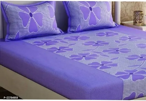 Fancy Polycotton Printed Bedsheet with 2 Pillow Covers