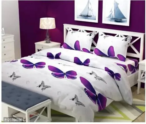 Fancy Polycotton Printed Bedsheet with 2 Pillow Covers