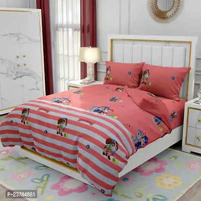 Fancy Polycotton Printed Bedsheet with 2 Pillow Covers