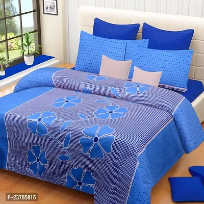 Fancy Polycotton Printed Bedsheet with 2 Pillow Covers