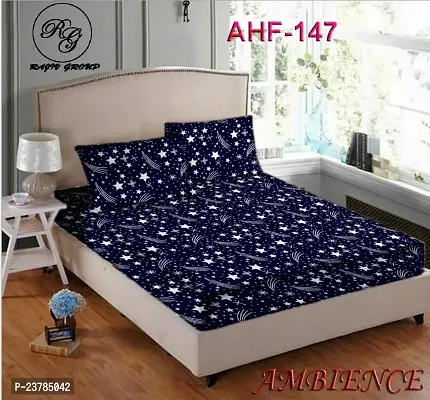 Fancy Polycotton Printed Bedsheet with 2 Pillow Covers-thumb0