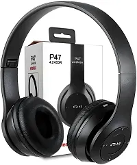 P47 Gaming Bluetooth Over Ear Wireless Headphones with Mic (Black)-thumb2