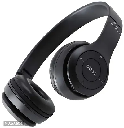 P47 New Bluetooth Headset (Black)-thumb0