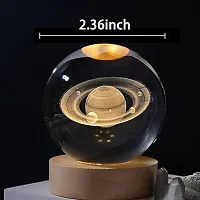 3D Crystal Ball Night Light with Wooden Base (1Pcs)-thumb1