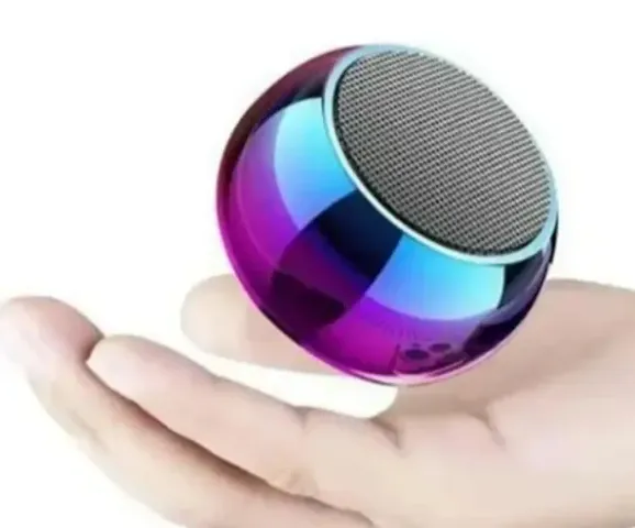 Portable M4 Wireless HiFi Outdoor Round Small Steel Cannon Stereo subwoofer Bluetooth Mini Speaker