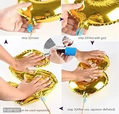 Decoraton kit for Boys and Girls After Confirming Wedding date. DRUNK IN LOVE Golden Balloons Pack of 11 pcs-thumb5