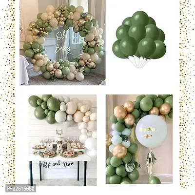 Olive Green balloons Pack of 100-thumb2