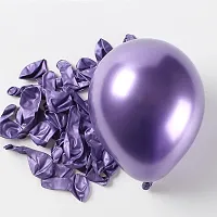 Purple Golden Chrome Balloons Pack of 50-thumb1