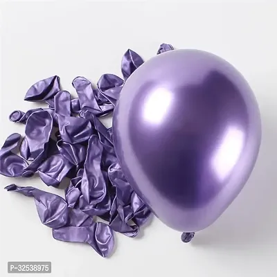 Purple Golden Chrome Balloons Pack of 50-thumb2