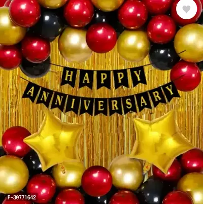 Anniversary Decoration Items Happy Anniversary Decoration Set  (Set of 34)